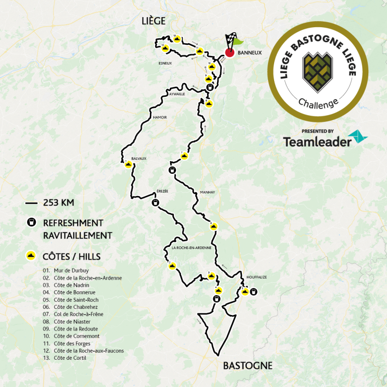 Parcours LiègeBastogneLiège Challenge